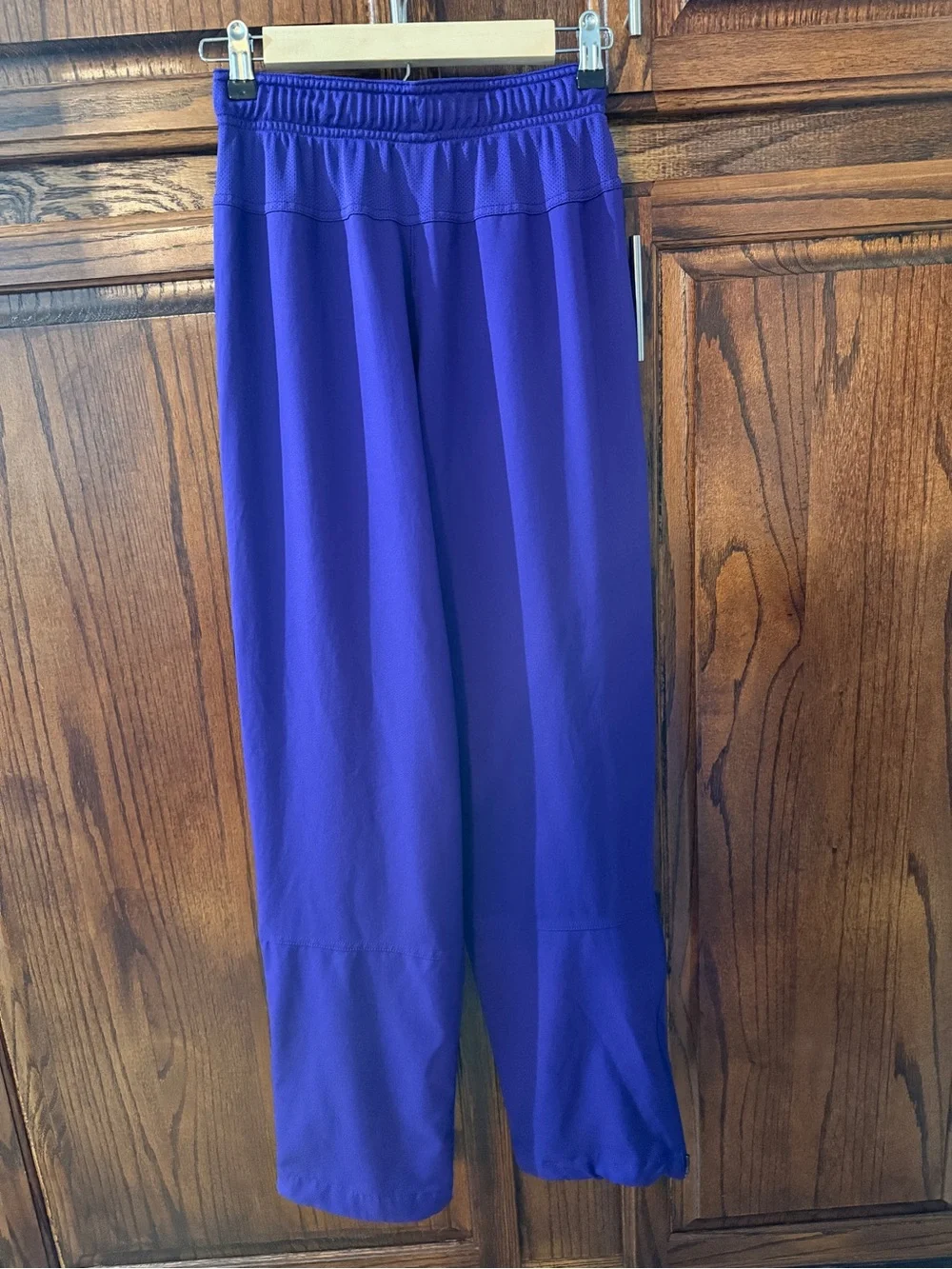 Nike Purple Track Pants with Yellow LSU Logo